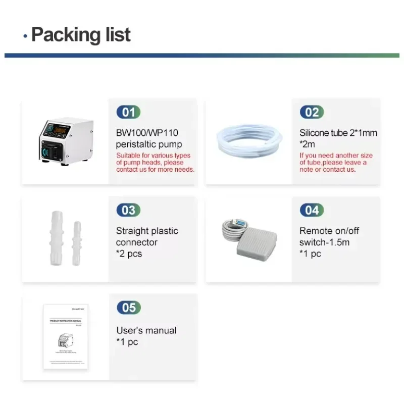 BW100 Мини-портативный лабораторный перистальтовый насос с шаговым двигателем 220 В с низким расходом перекачки жидкости электрический источник питания для продажи