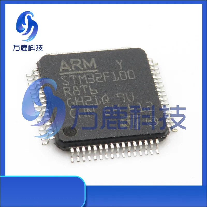 Stm32F100R8T6 Mcu 32-Bit Arm Cortex M3 Risc 64Kb Flash 2.5V/3.3V 64-Pin Lqfp T/R