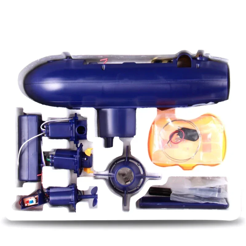 DIY Mini RC Submarine Toy 6CH Remote Control Boat Under Water electronic RC Ship Model Educational Stem Children Gift usb charge