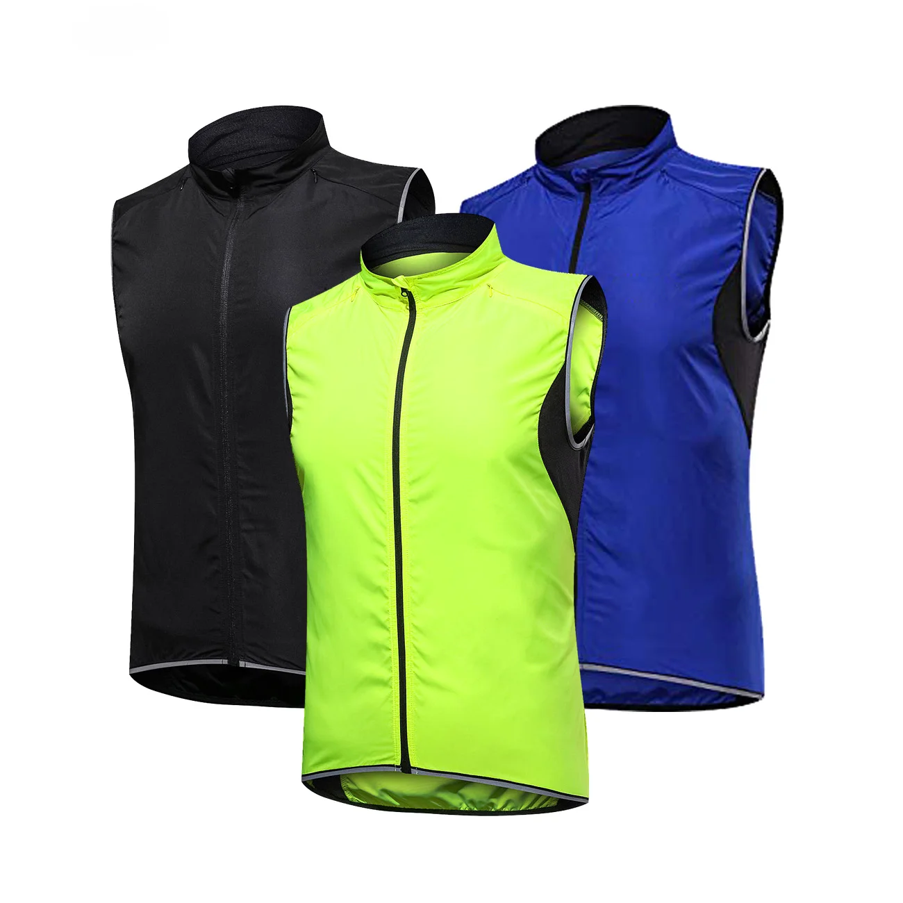 Lightweight Waterproof Cycling Gilet Men Mtb Bike Vest Windproof Mountain Bicycle Clothing Breathable Reflective Sportswear