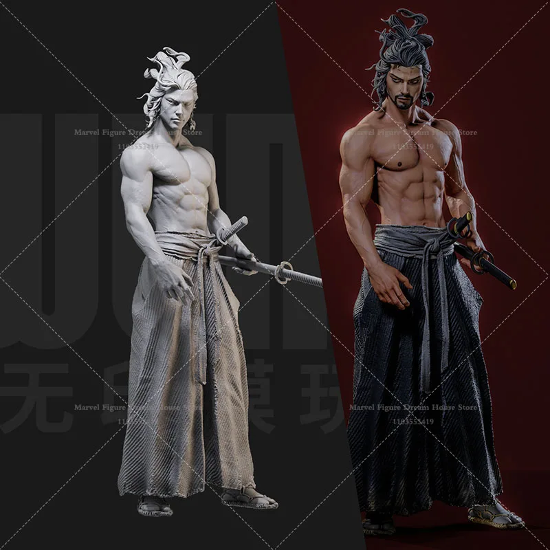 

1/24 масштаб 1/18, оригинальная серия персонажей, японский самурайский меч, Ронин, сделай сам, самостоятельная сборка GK, 3D смола, неиспанная мужская кукла, игрушки