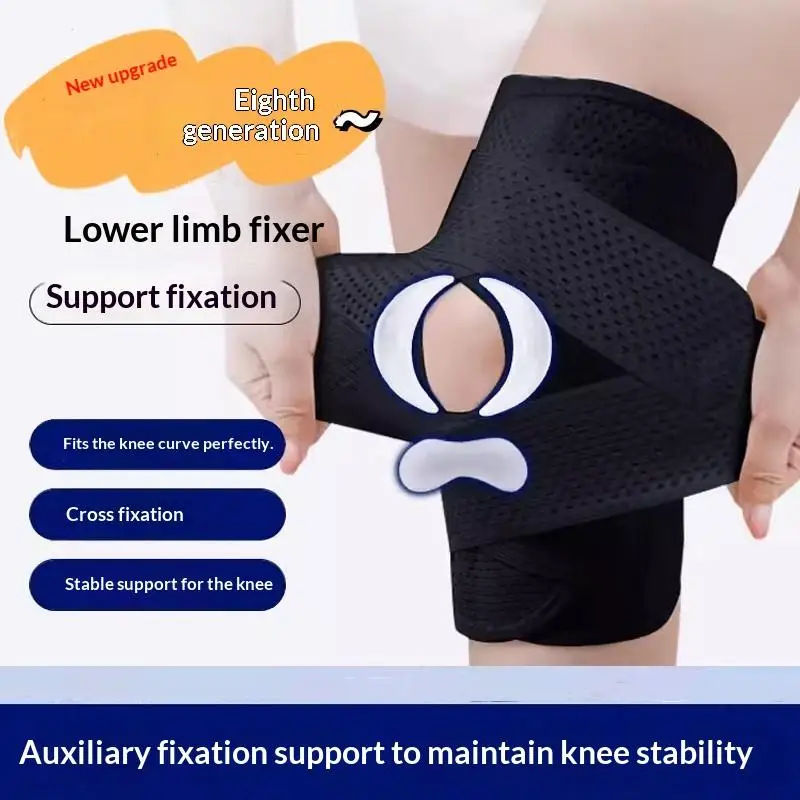 Knee Brace For Knee Pain Compression Support With Side Stabilizer Adjustable Wrap Open Patella Meniscus Protection