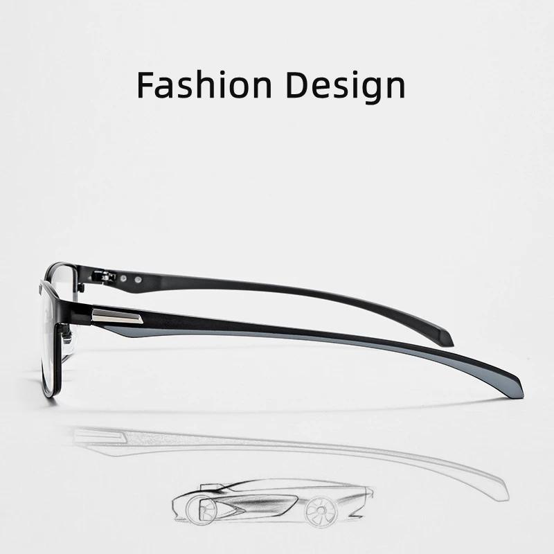KOCOLIOR Anti Blue Light Men Reading Glasses Titanium Alloy Metal Frame Business Computer Reader +1.50 1.75 2.0 2.25 2.50 2.75 - Image 3