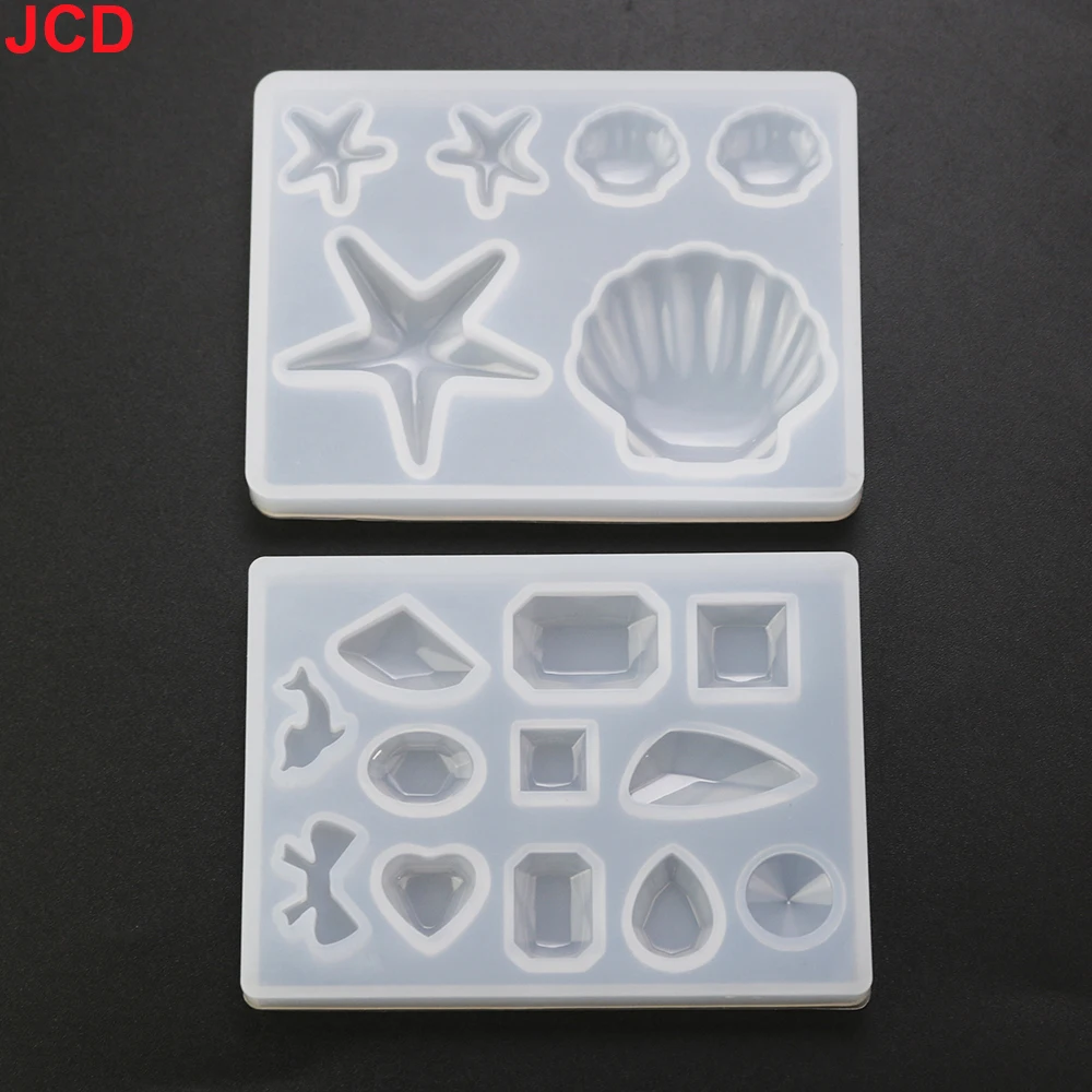 1 pz Silicone Diamante Pietra Stella Marina a Forma di Conchiglia Strumenti di Gioielli Stampi Per Fare Ciondolo Resina Epossidica Alta Tem Peratura