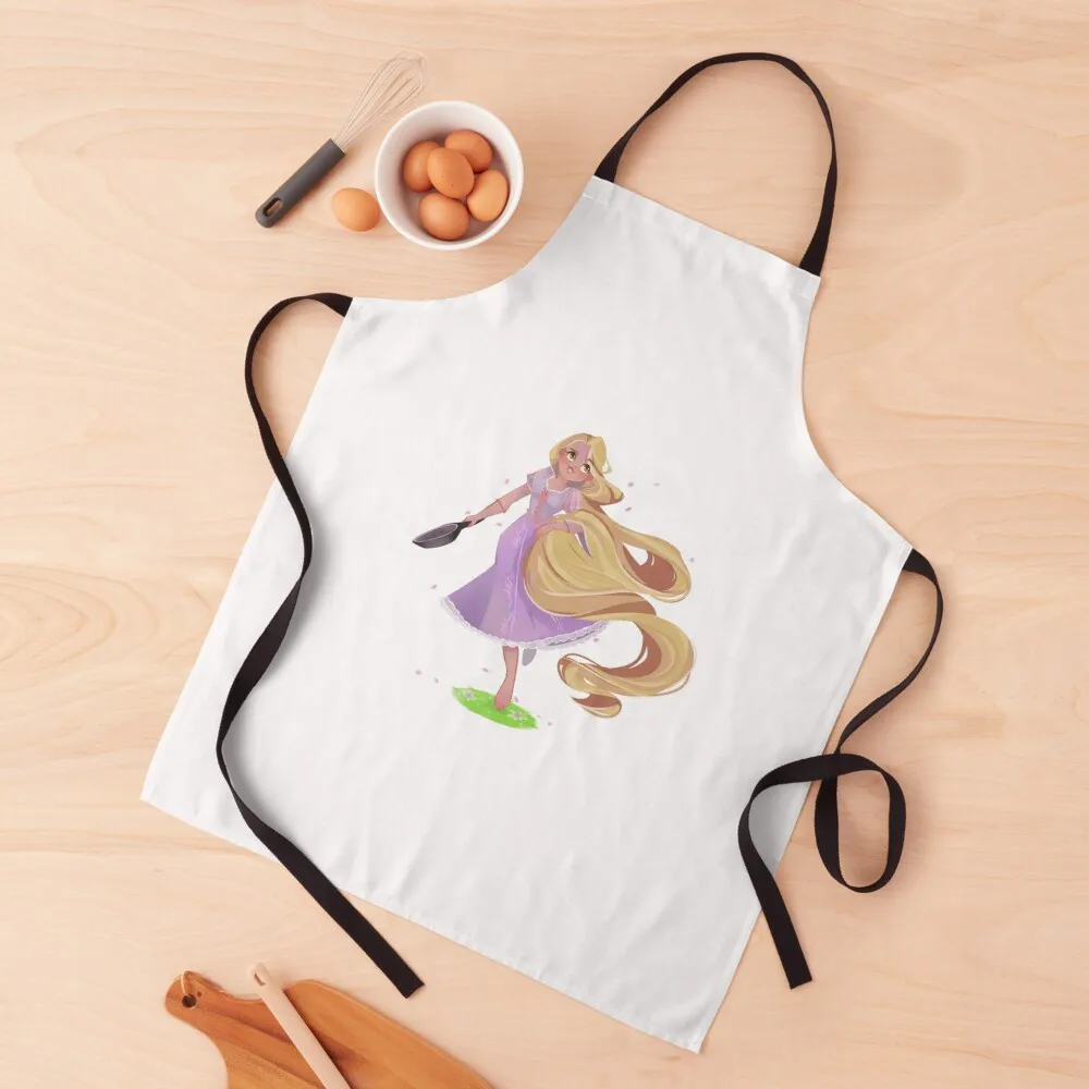 

Raiponce Apron For Kitchen Women japanese style Funny Ladies Apron