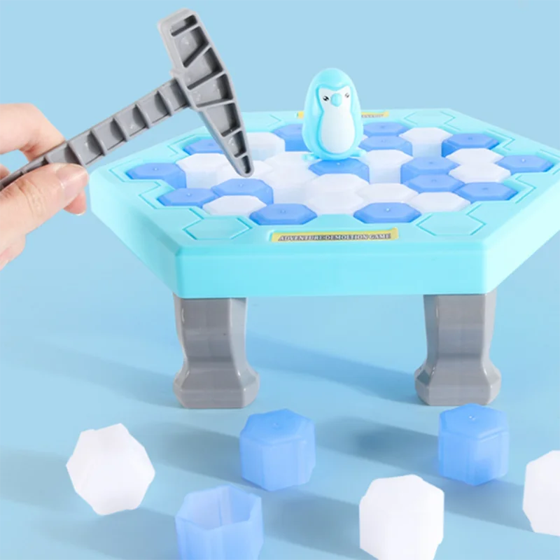 Family Desktop Games Penguin Trap Icebreaker Board Game Interactive Adult Kids Table Toys Save Penguins Balance Ice Cubes Toy