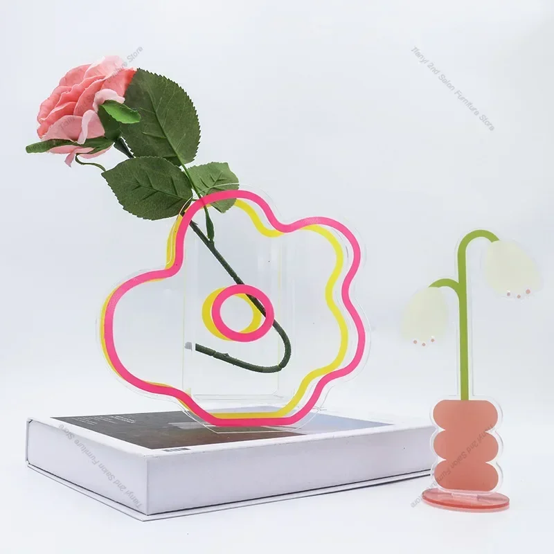Nordic Simple Style Decoration Pieces Miniatures Garden Flower Vase Decorative Crafts Living Room Home & Garden Estátua FYFM