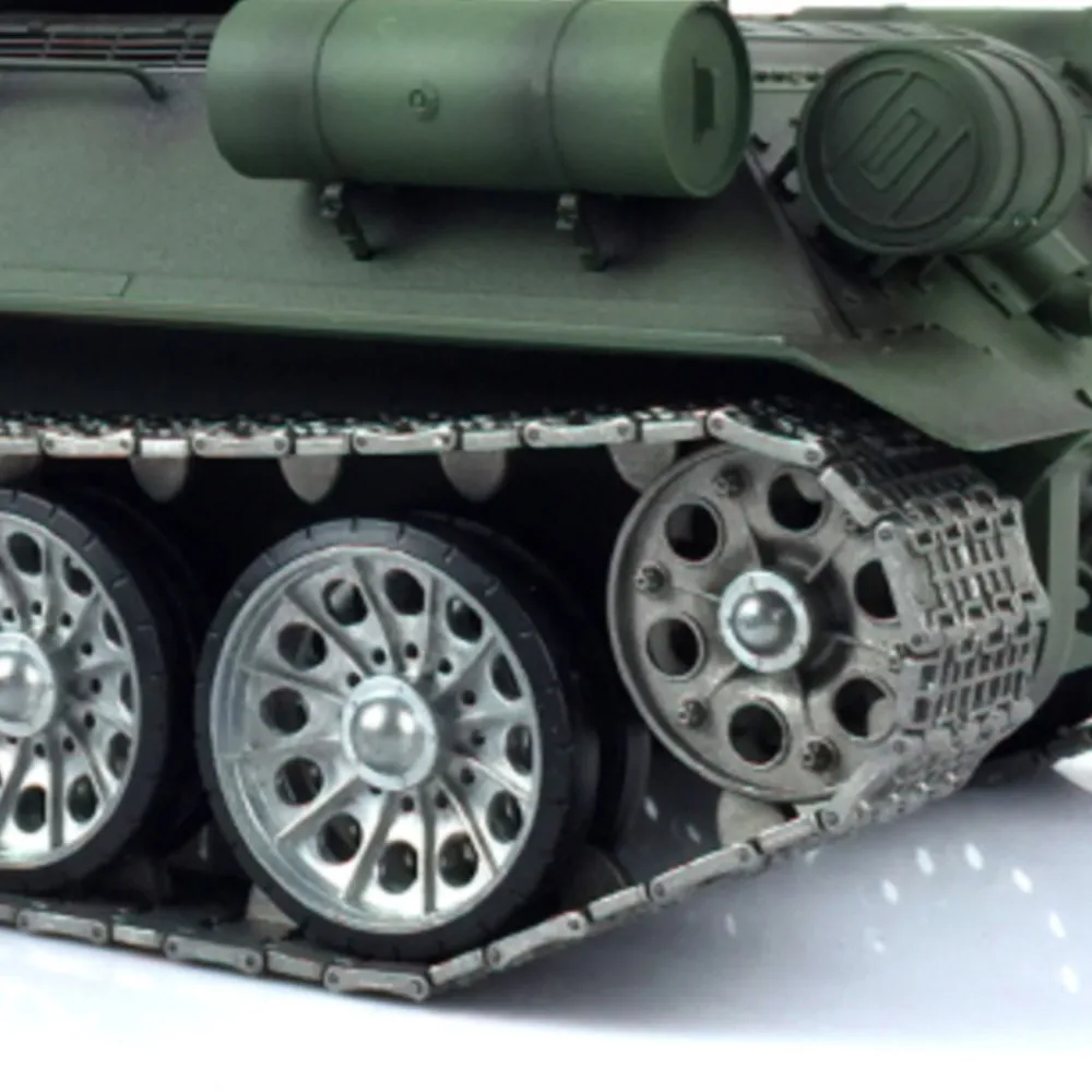 

Heng Long 1:16 7.0 Soviet T34-85 Remote Control RC Tank 3909 360° Metal Wheels Barrel Recoil Function Historical Military Car