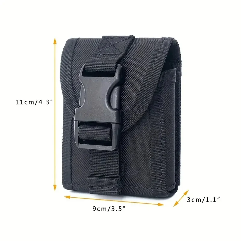 Organizador Modular de Nylon: Riñonera EDC de 1 paquete y bolsa MOLLE con cinturón. Lavable a mano para uso exterior y táctico.