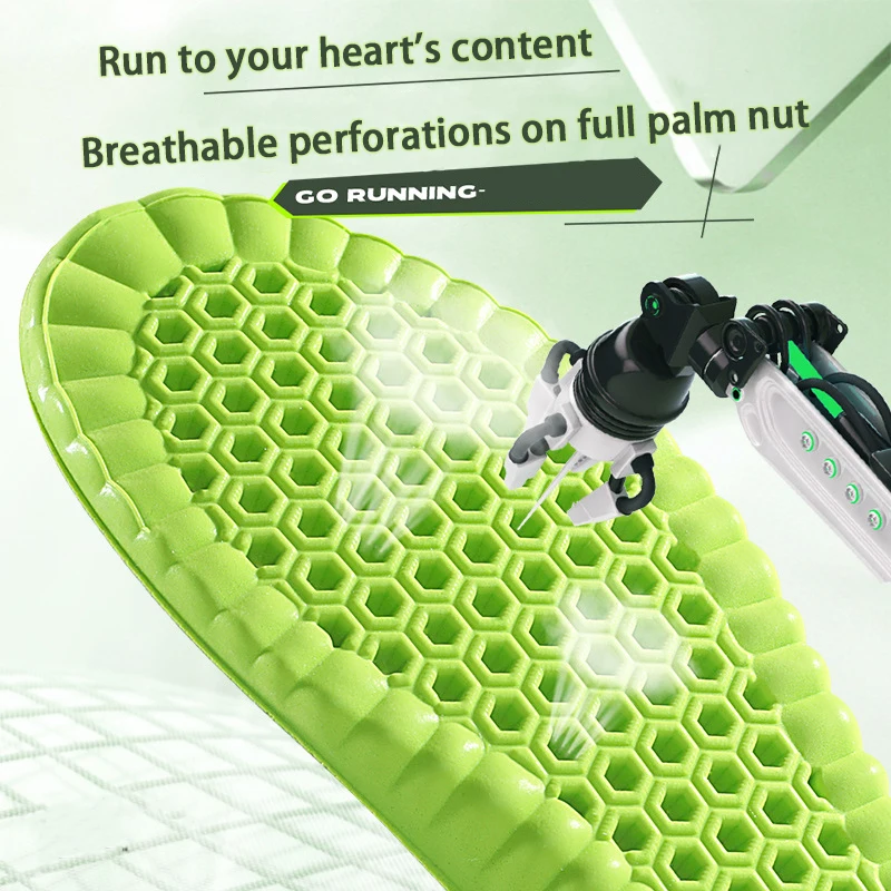 1Pair breathable comfortable insole Running Sports insoles soft shock-absorbing Shoe Sole Men Women Shoe Pads image 3