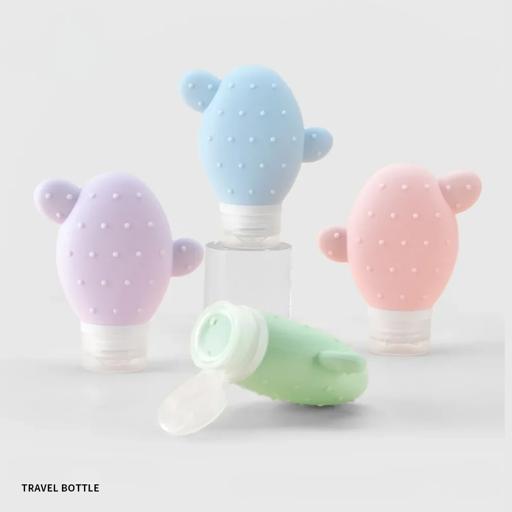 زجاجة سفر من السيليكون، أنبوب ضغط قابل لإعادة الملء، مقاوم للتسرب، لوشن الشامبو، غسول الجسم، مستحضرات التجميل المحمولة، ضروري للسفر #3