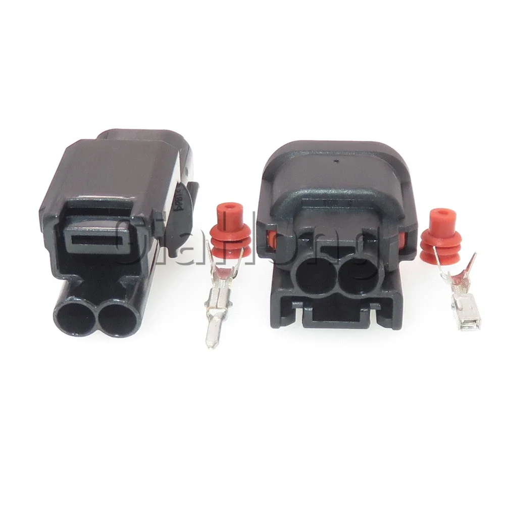 1 Set 2 Ways AC Assembly 6181-6851 6189-7408 Automobile Fog Lamp Waterproof Wire Cable Socket For Honda Car Sealed Connector