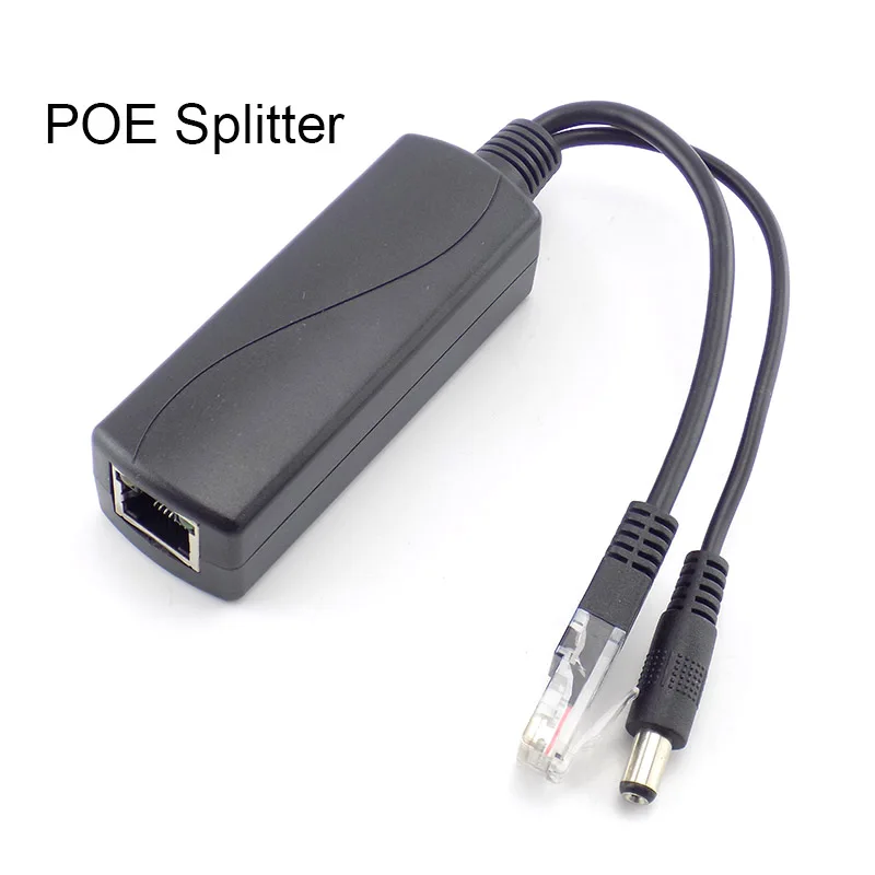 48V to 12V POE Splitter Connector Poe Power Adapter injector Switch for IP Camera Wifi Injector Cable Wall US/EU Plug C4