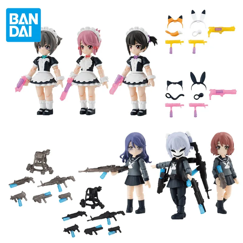 BANDAI Original Gashapon AQUA SHOOTERS! Anime Figure JK Girl Action Figure Toys for Boys Girls Kids Children Birthday Gifts