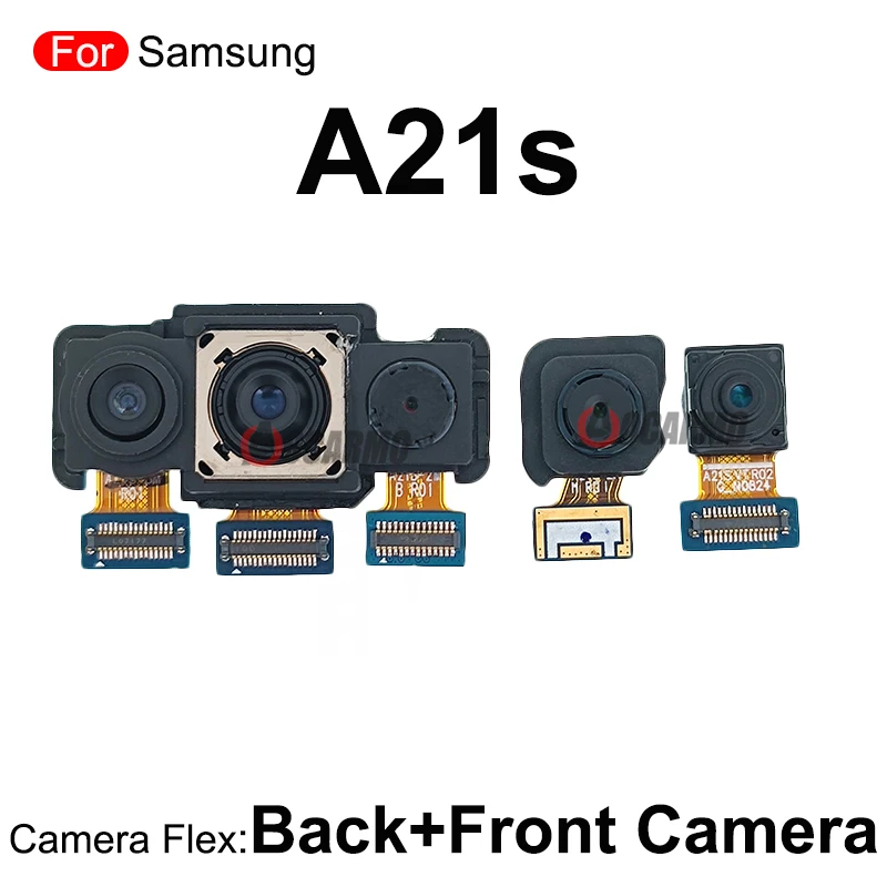 For Samsung Galaxy A21S sm-A217F Front Camera Rear Macro Wide Back Main Camera Flex Module Replacement Parts