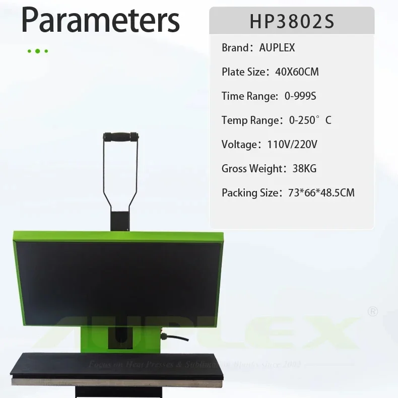 

Стабильное качество термопресса HP3802S 38X38CM/40X50CM/40X60CM нагревательная доска машина для сублимационного покрытия