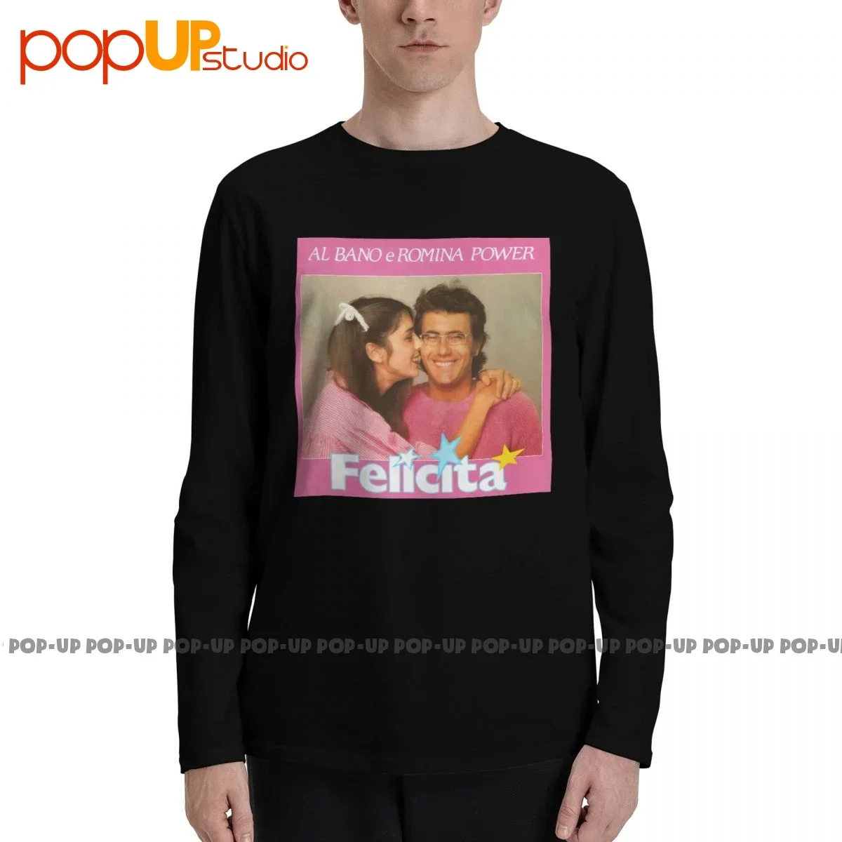 Camisetas de manga larga Albano Romina Power Felicita, camiseta nueva, ropa de calle diaria Harajuku