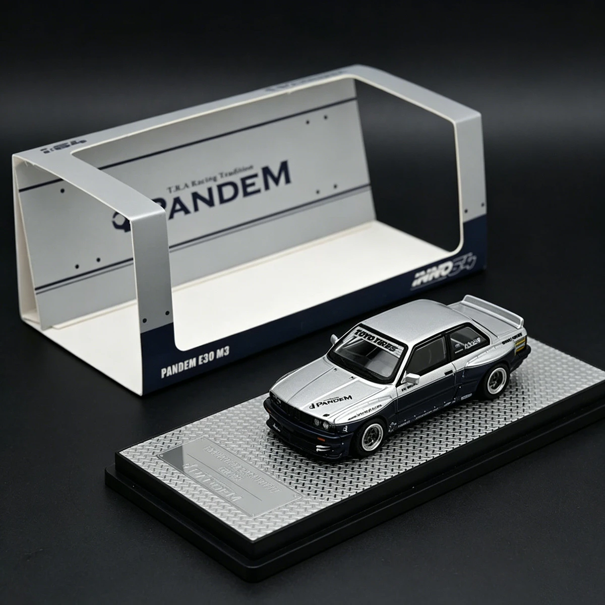 

INNO64 1:64 BMW 3 Series E30 Pandem V1.5 Widebody Silver/Blue IN64-E30P-SILBLU Diecast Model Car In Stock Ready To Ship