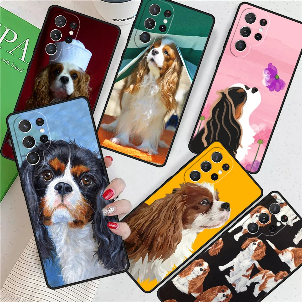 Cavalier King Charles Spaniel For Samsung Galaxy S24 Ultra S21 S22 S8 S9 S10E Note 10 20 Plus FE S23 Phone case Cover Coque