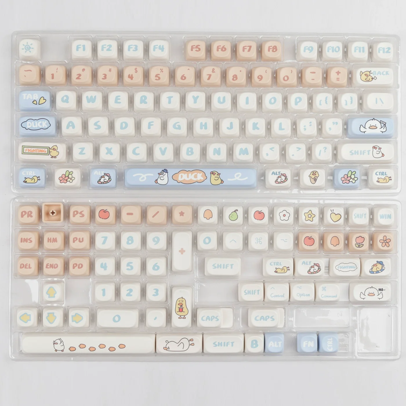 Keycap de dessin animé mignon, MOA hautement sublimé, adaptation 68, 75, 82, 98, 100, 104/108, etc.