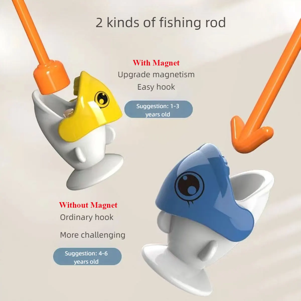 Dinosauro Giocattoli da pesca magnetici semplici Gioca con canna da gioco Giocattoli per bambini Baby Montessori con asta Regalo educativo per bambini senza rotazione