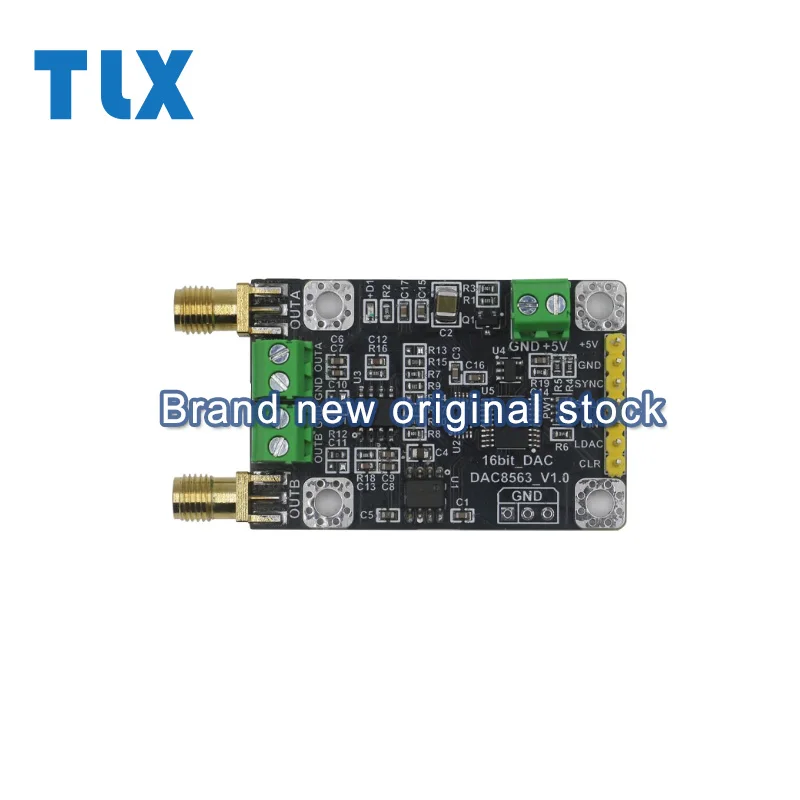 DAC8563 digital to analog converter data acquisition high precision dual 16-bit DAC module ±5V adjustable output