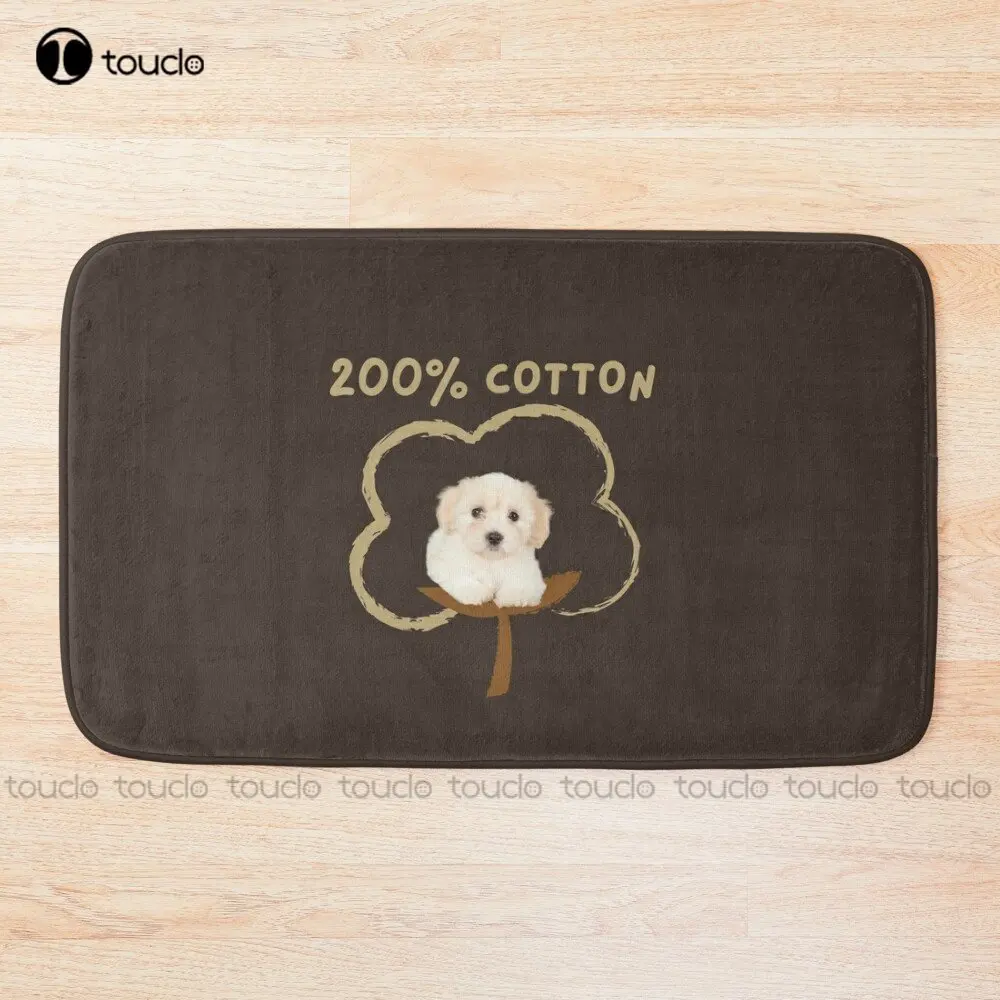 200% Cotton - Cute Funny Gift For Coton De Tulear Owners - Birthday Gift For Mothers Day, Fathers Day, Christmas, Bath Mat