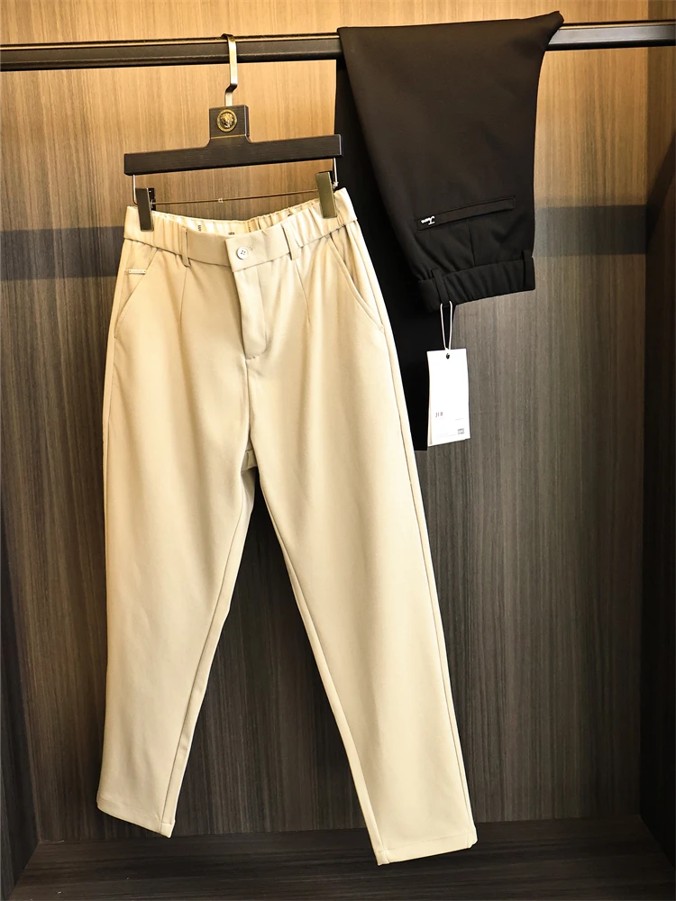 

Мягкие, приятные для кожи мужские повседневные брюки прямого кроя, весна 2025 Faion Urban Sle, длинная зауженная версия, базовый цвет