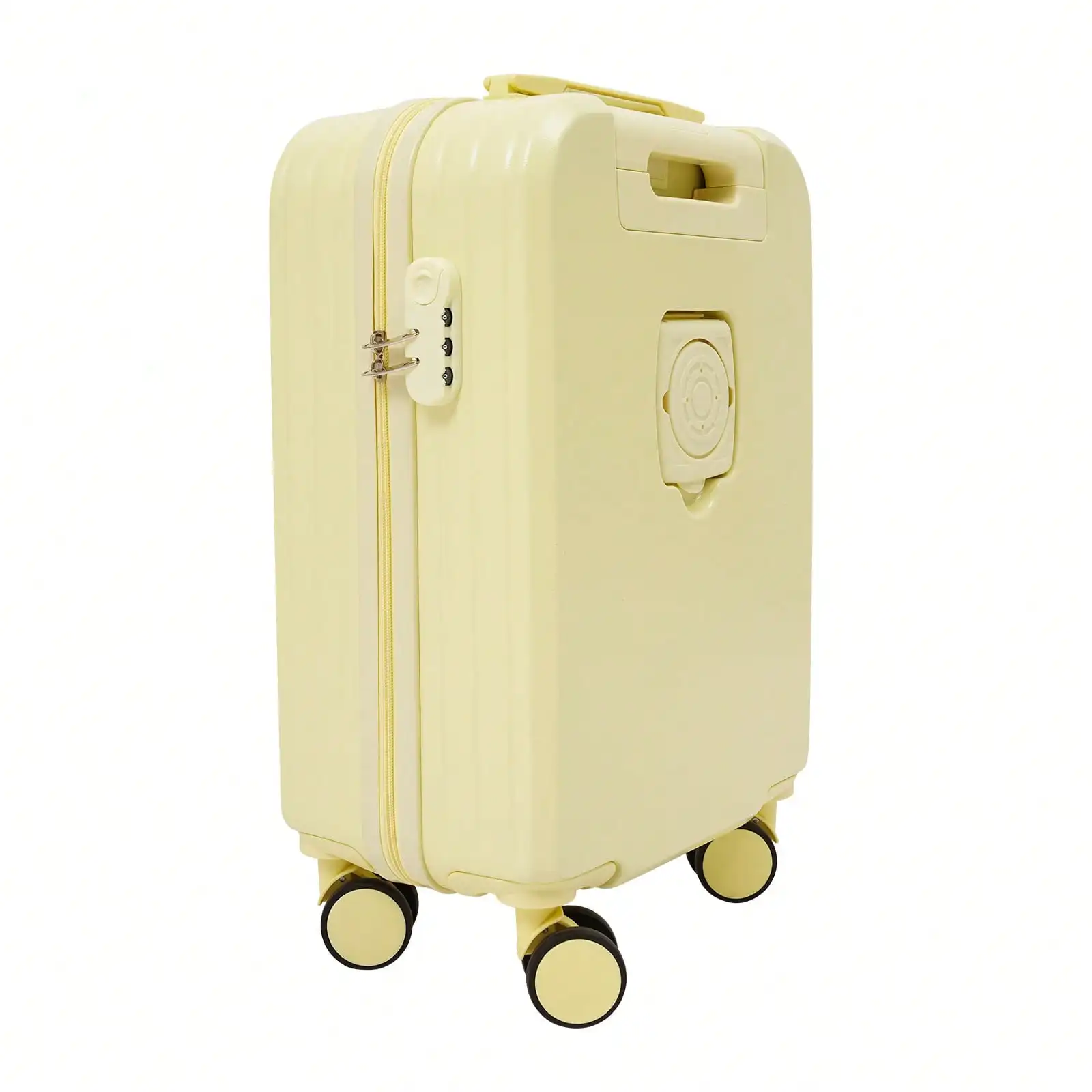 20" Travel Luggage Suitcase Carry On Luggage Suitcase With Cup Holder Travel Luggage Suitcase