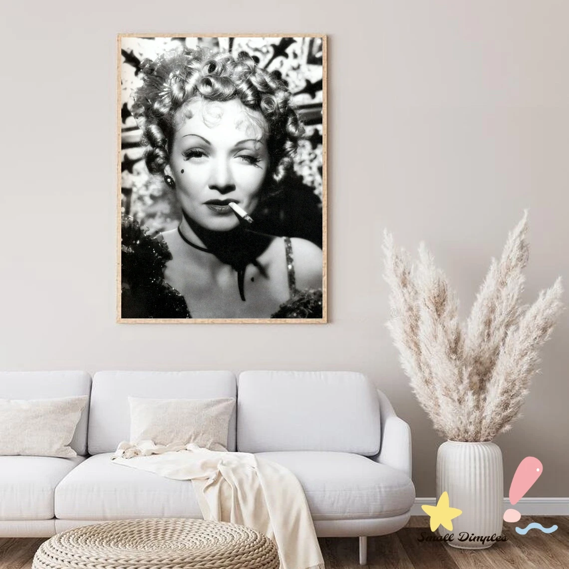 مارلين ديتريش المشارك الموسيقى ستار المشارك قماش الفن طباعة ديكور المنزل جدار اللوحة (لا الإطار)
