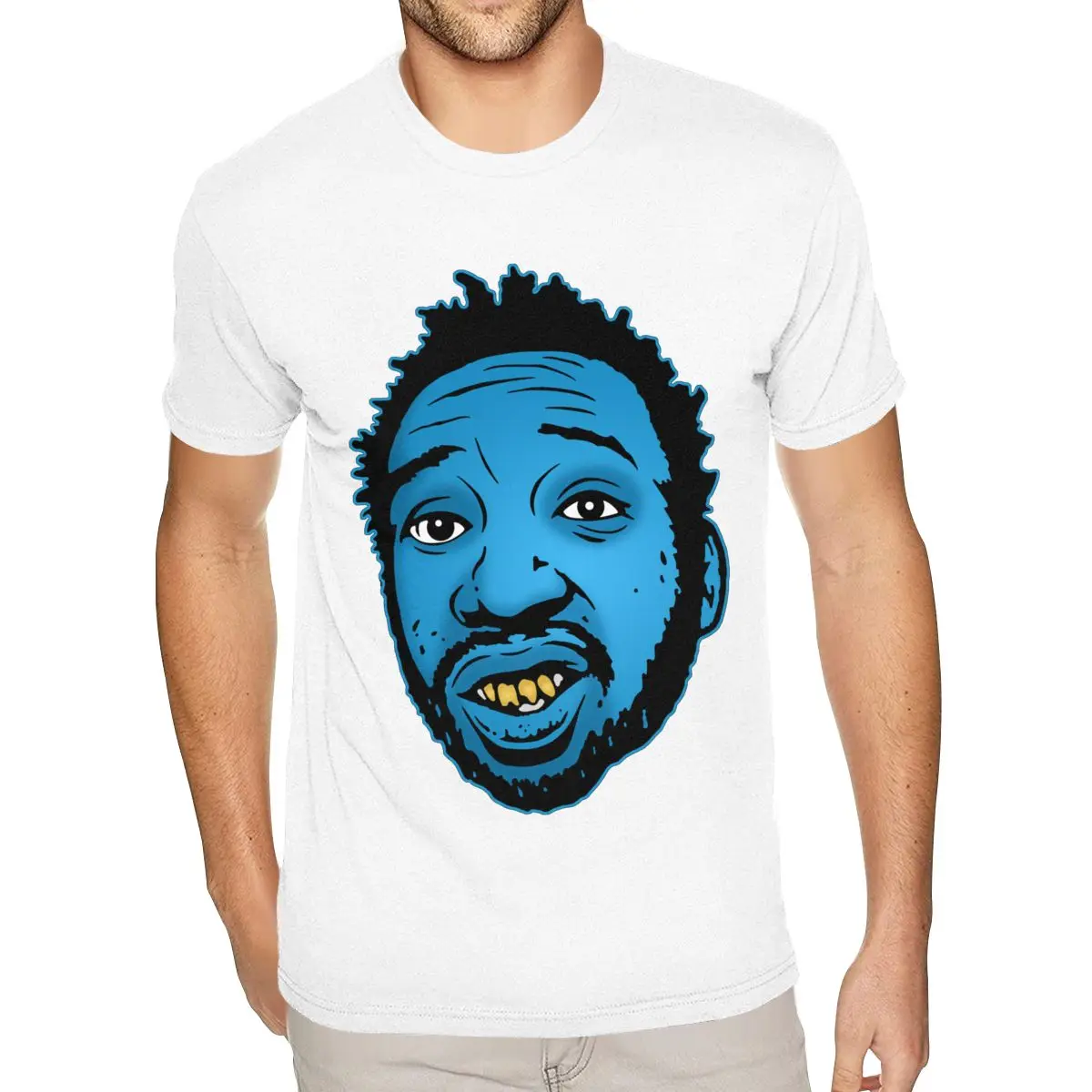 

Футболки с принтом Ol Dirty Bastard, мужские S-6XL, белая футболка из плотного хлопка с короткими рукавами и круглым вырезом