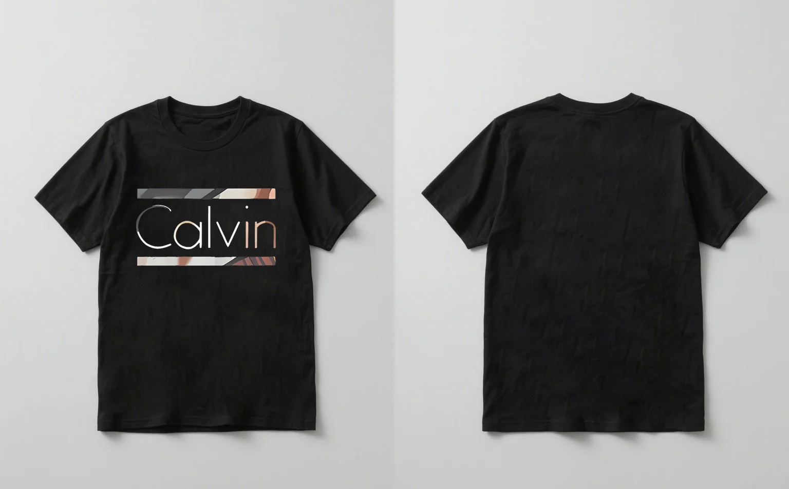 

2025 Новая модная футболка с короткими рукавами и буквенным принтом Calvin, повседневная унисекс