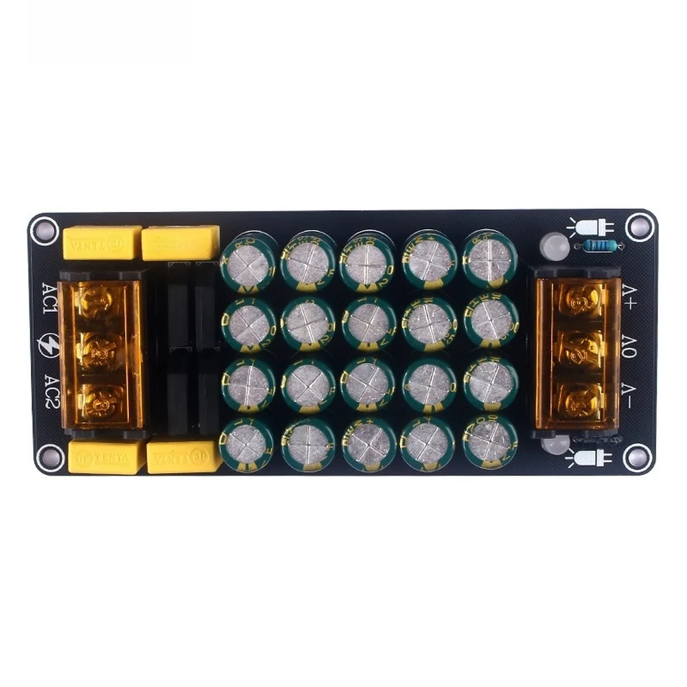 Positive Negative DC Output Rectifier Module Board for Dual Supply Systems 2x50V 10A With Secure Terminal Protection
