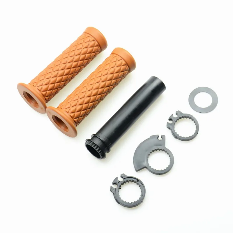 Motorcycle Handlebar Hand Grip for Cafe Racer Bobber Clubman Custom 7/8 inch Vinatge Handle Bar Grips