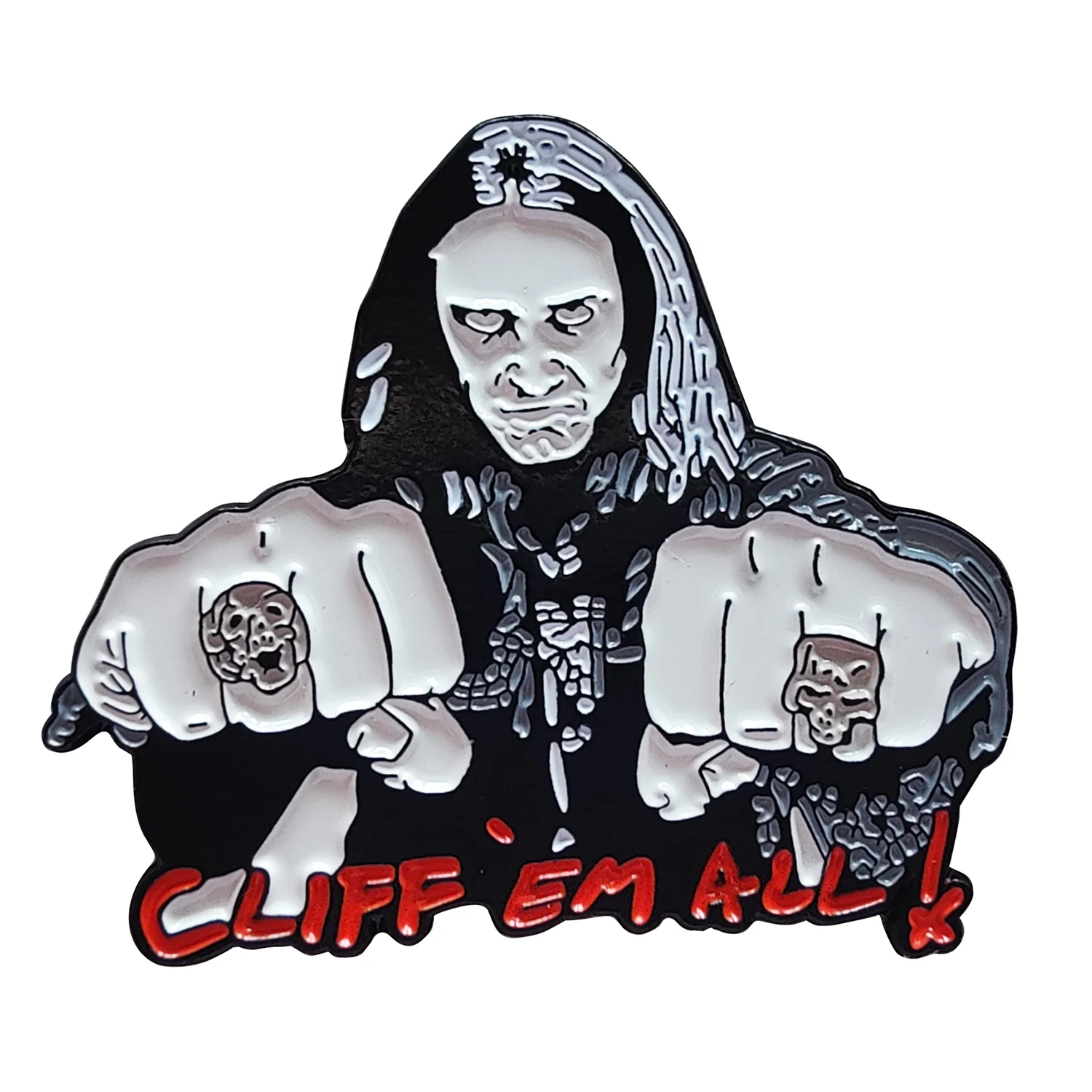 Cliff Burton Enamel Pin Lapel Brooch Metal Badge Jewelry Accessary