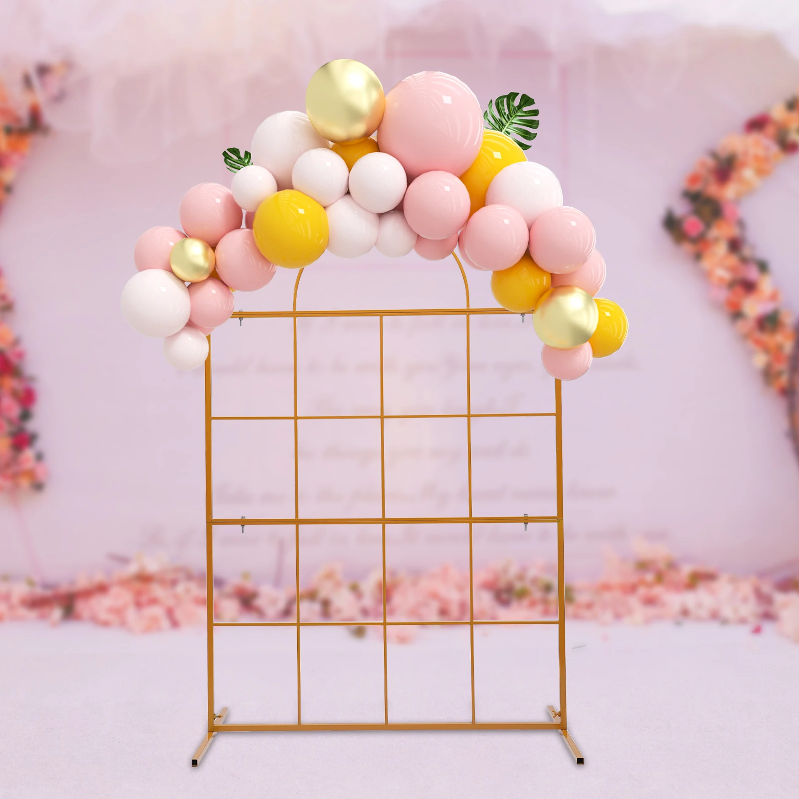 

2m Wedding Arch Backdrop Stand Metal Rack Wedding Party Flower Props Decor Frame, Arch Wedding Party Stand Frame Props