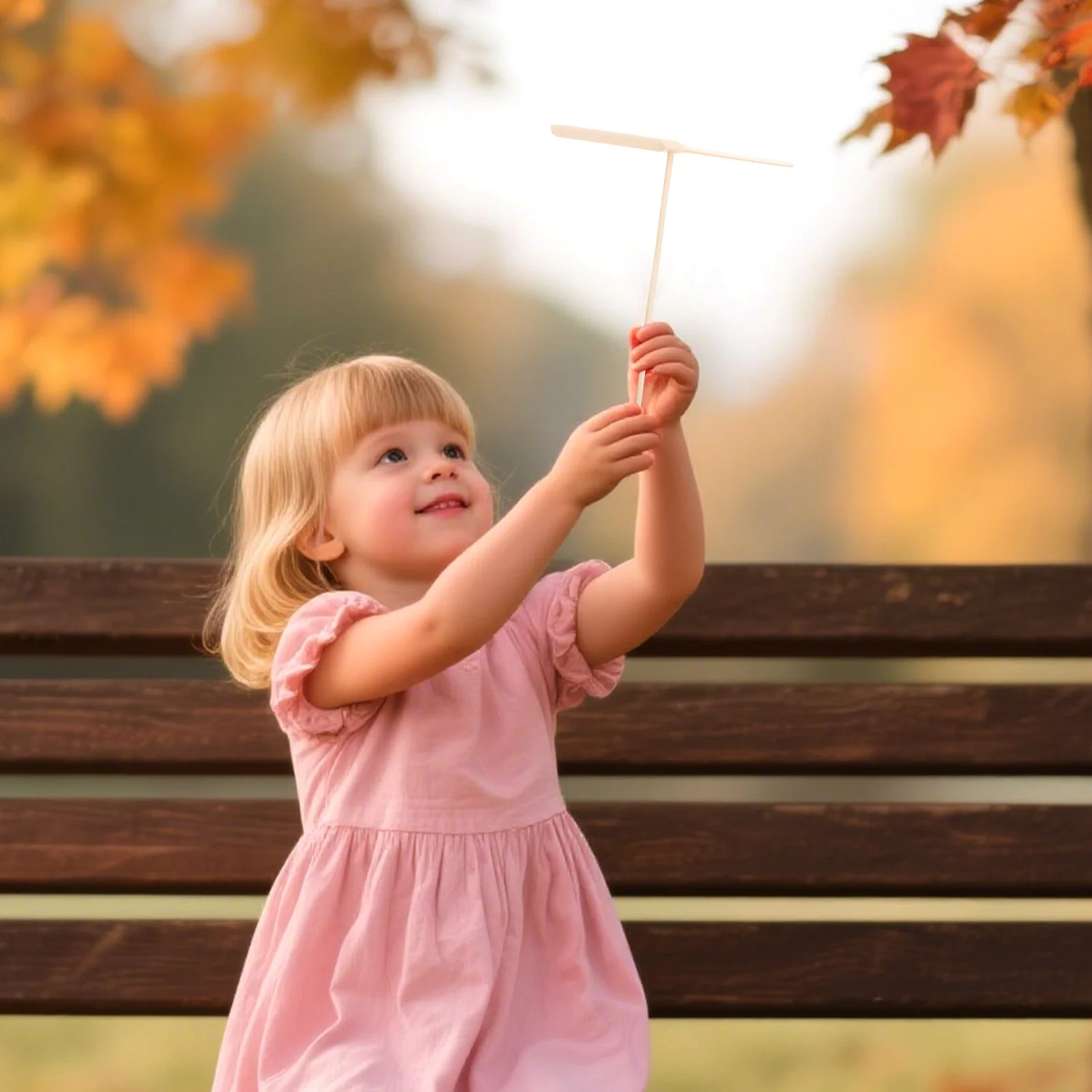 20 piezas libélula de bambú duradera para volar al aire libre para niños, ejercicio de recreación de tiro Simple, juguete de helicóptero de mano