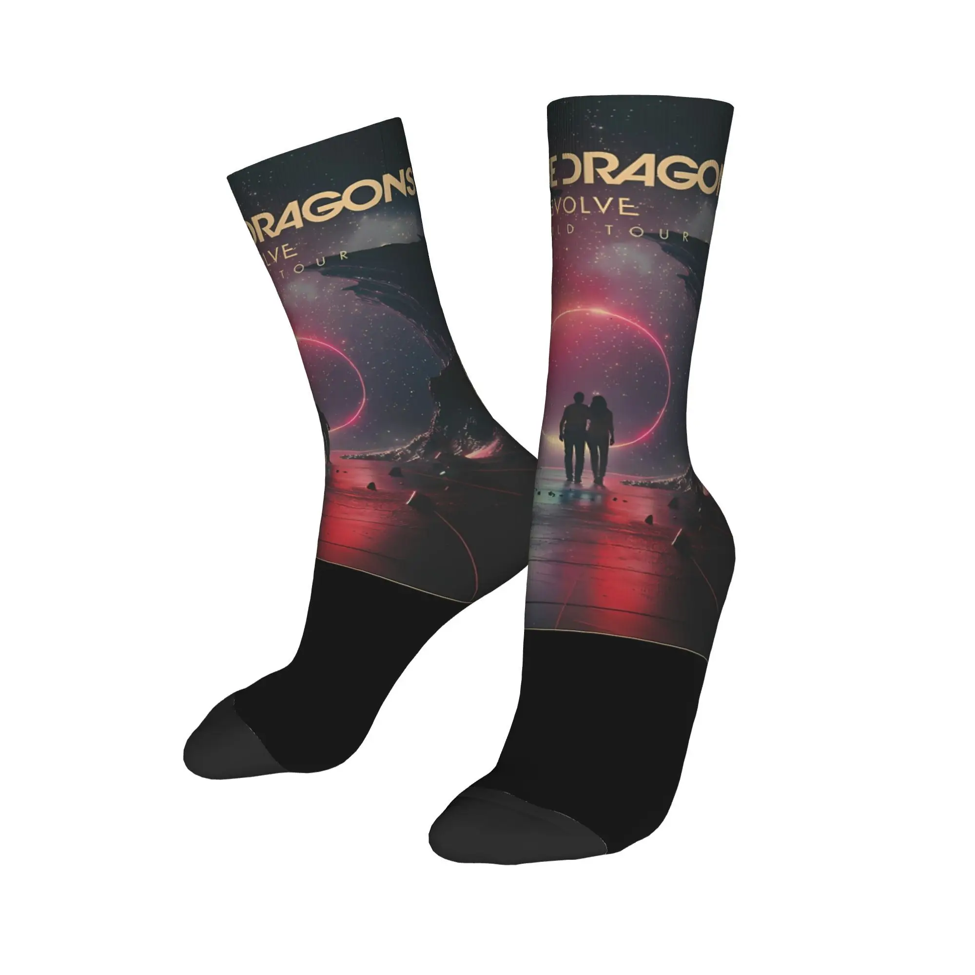 Men Women Imagine Dragons Mercury World Tour Outfits Socks Rock Band Cozy Socks Soft For Sports Wear