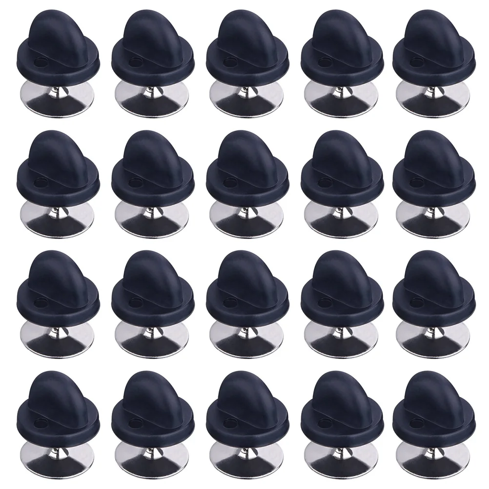 

Rubber Pin Backs Clutch Backings Durable Blank Lapel Pin Replacement Secure Lock for Badge Tie Tack Brooch DIY Use