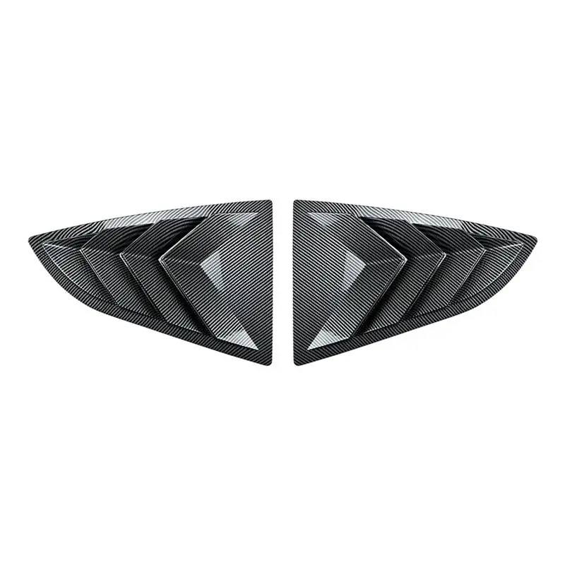 

Strict Car Rear Triangular Window Louvers Shutters Blinds Cover Trim For Toyota GR86 Subaru BRZ 2022+ Carbon Fiber