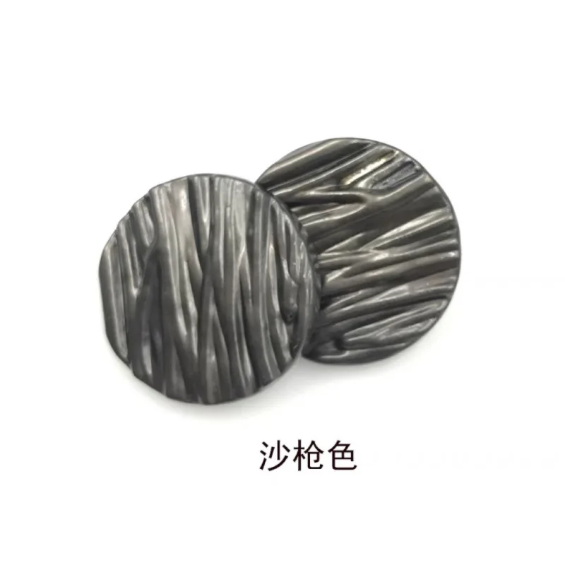 6PCS British Style Bark Metal Button  For Clothing Medioaeval Times Retro Sewing Accessories New Metal Series Luxury