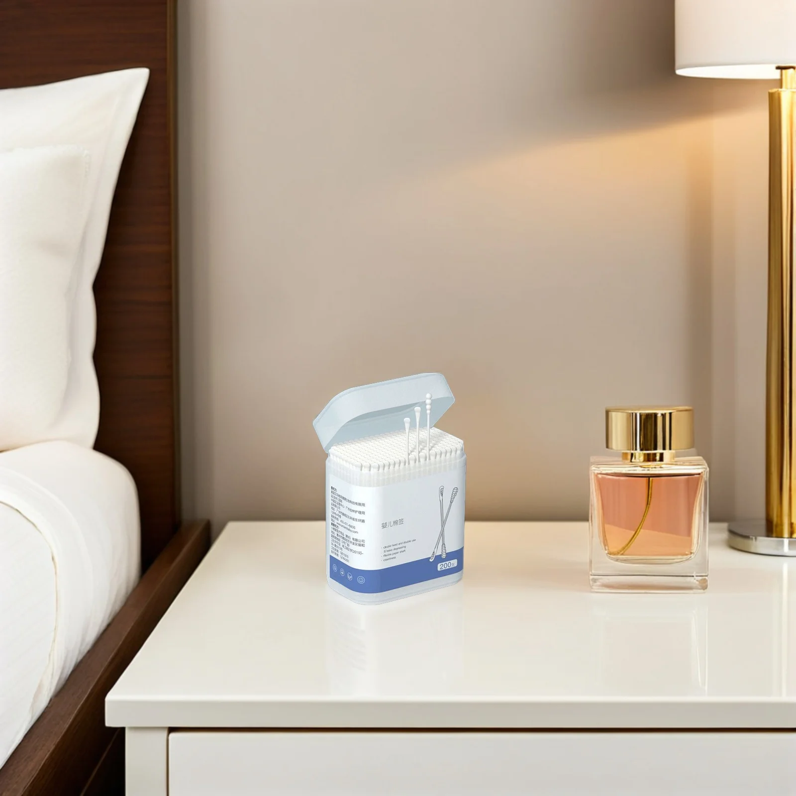 

Infant Swab Disposable Double-Headed Cotton Stick Ear Wax Cleaner Soft Comfortable for Baby's Sensitive Areas Fingers Toes Eyes