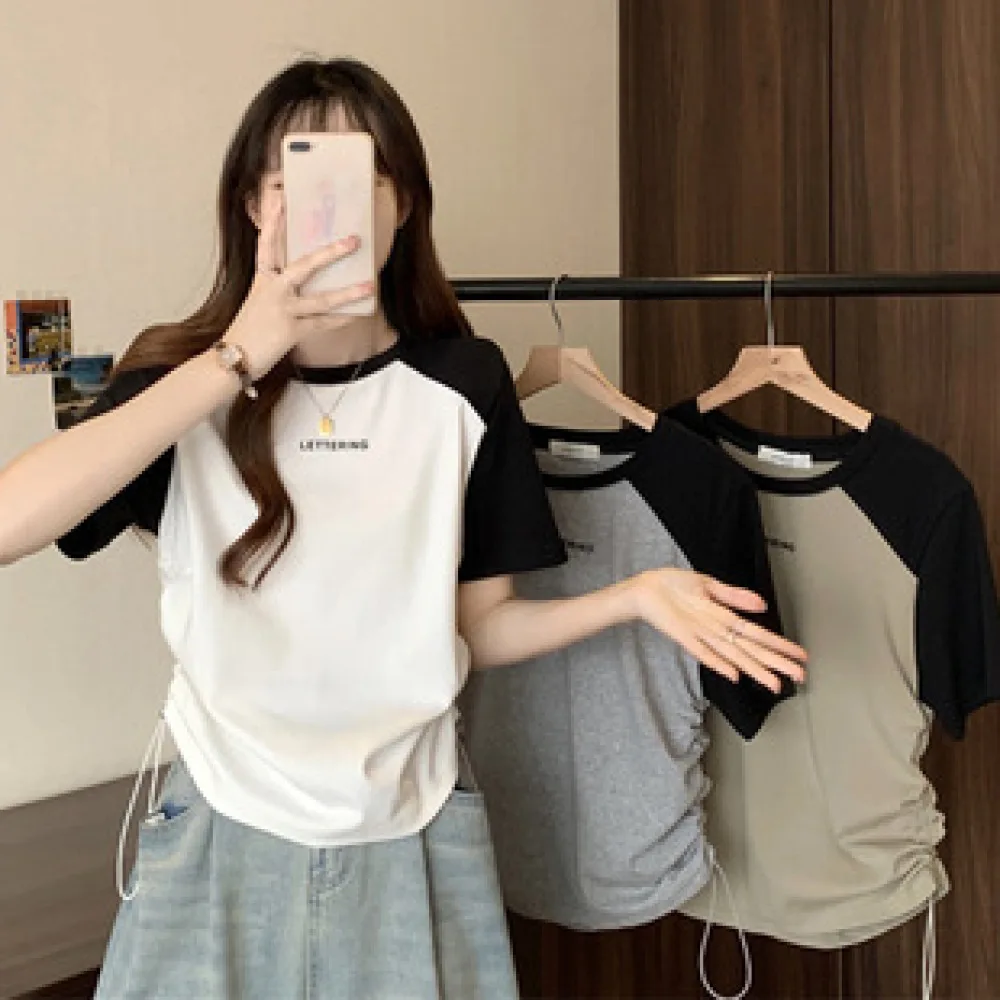 Casual Waffle Knit Sport Shorts Women Summer Loose Drawstring Mid Pants Breathable Comfortable Fashion Daily Active Bottoms