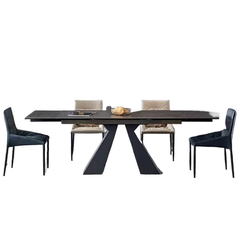 

Modern minimalist multi-functional folding retractable dining table and chair combination