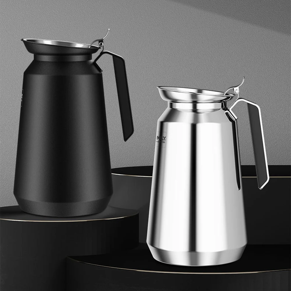 2025 New All steel vacuum flask, 316 stainless steel inner liner stewed teapot, Large capacity household thermos bottle, 1.8L