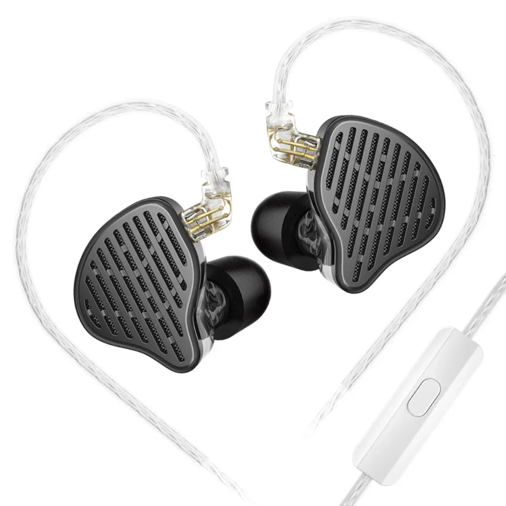 Imagem -02 - Kz-in-ear Hi-fi Fone de Ouvido x Hbb Pr2 e Pr3 Cabo Prateado Driver Magnético Planar Metal Bass Iems Monitor com Fio Headphones Melhor