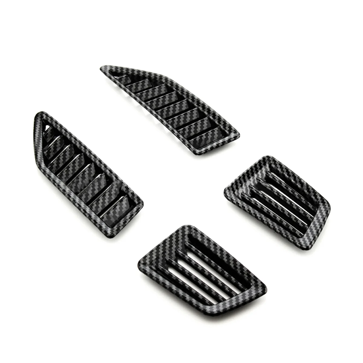 4Pcs Car AC Front Left / Right Console Air Conditioner Vent Grille Panel Cover Outlet for Road