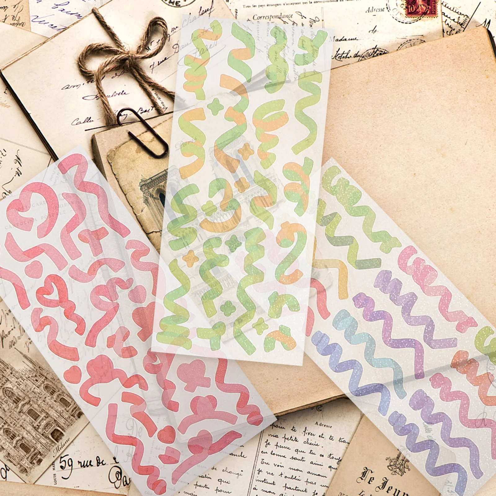 

10pcs Pvc Shiny Laser Rainbow Stickers Diy Craft Scrapbook Decoration Self Adhesive Decals Colorful Gift Sticker Hand Account