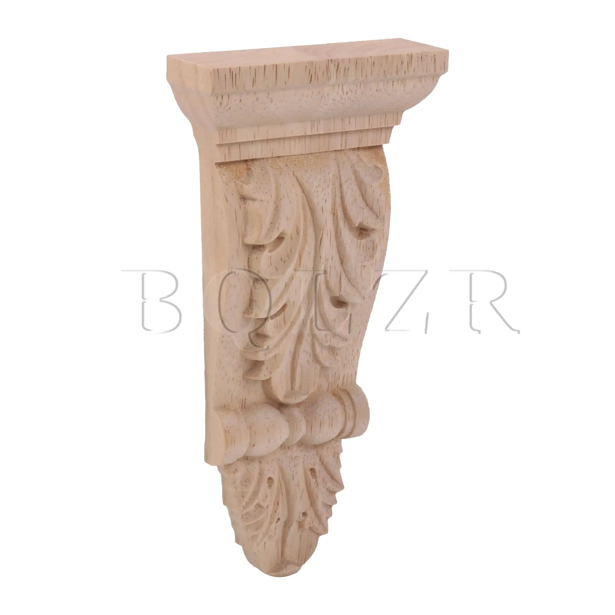 BQLZR European Door Decor Furniture Wood Carved Corner Onlay 3.15