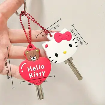 Silikonový klíč Sanrio Hello Kitty s motivem prachotěsného ochranného krytu, kreslený anime, My Melody, přenosný, proti ztraceným klíčenkám, dárek pro dívky 8 nejlepší prodej Kryt demonstrace Sanrio - №4
